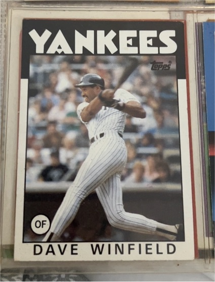1986 Topps #70 Dave Winfield — front