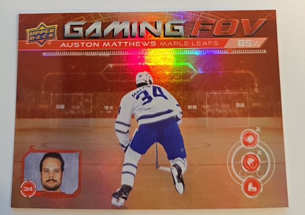 2024-25 Upper Deck Gaming FOV #GFOV-11 Auston Matthews — front
