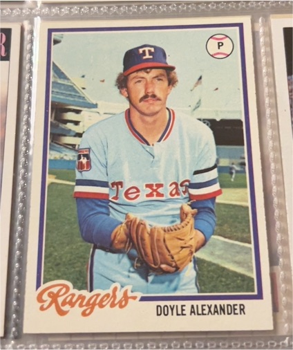 1978 Topps #146 Doyle Alexander Texas Rangers — front