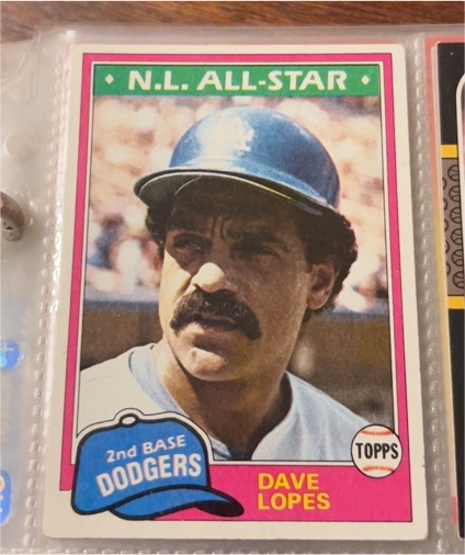 1981 Topps #50 Dave Lopes — front