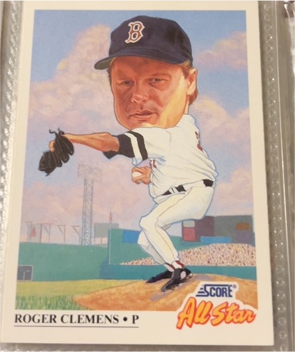 1991 Score #399 Roger Clemens — front