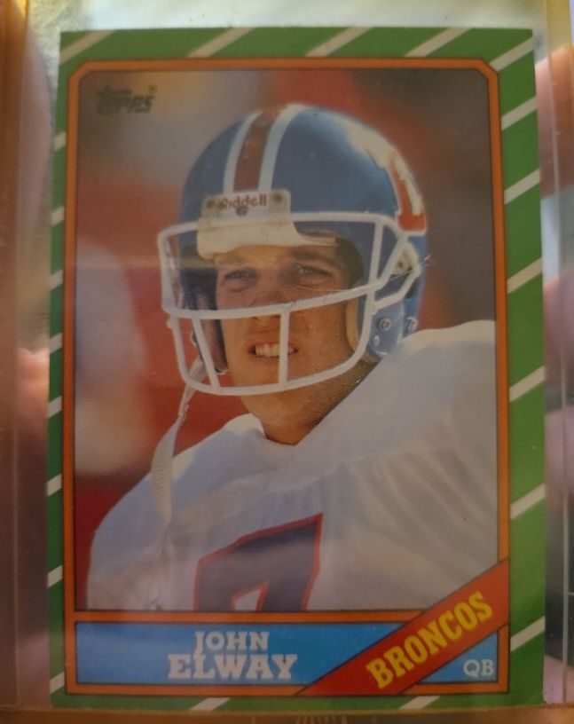 1986 Topps #112 John Elway Denver Broncos — front