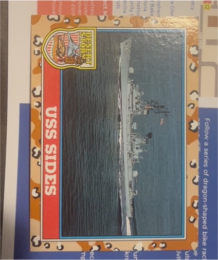 1991 Topps Desert Storm 2nd Series #126 USS Sides — front