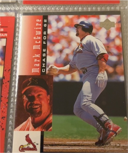 1998 Upper Deck Mark McGwire's Chase for 62 #6 Mark McGwire — front