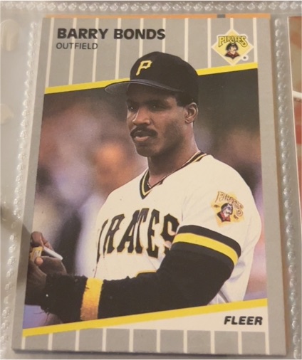 1989 Fleer #202 Barry Bonds — front