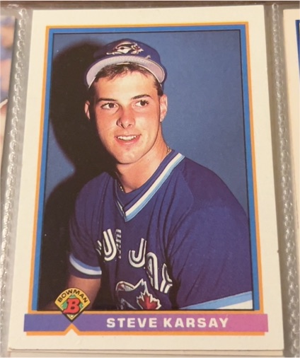 1991 Bowman #12 Steve Karsay — front