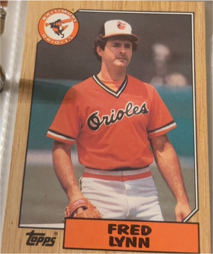 1987 Topps #370 Fred Lynn — front