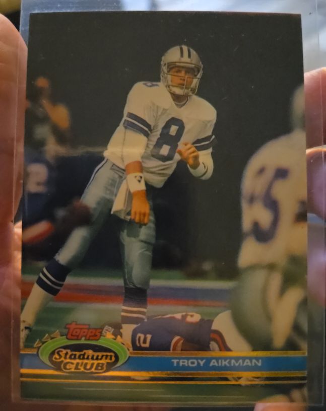 1991 Topps Stadium Club #228 Troy Aikman — front