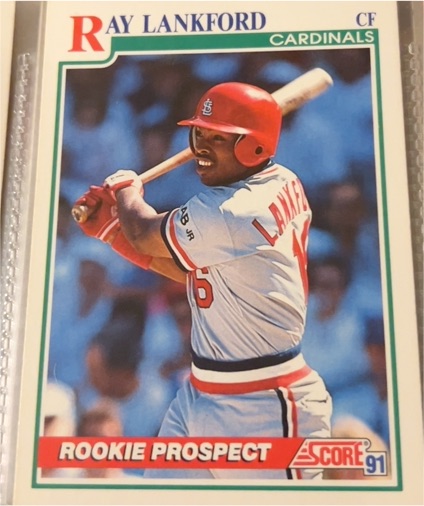 1991 Score #731 Ray Lankford — front