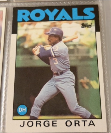 1986 Topps #541 Jorge Orta — front
