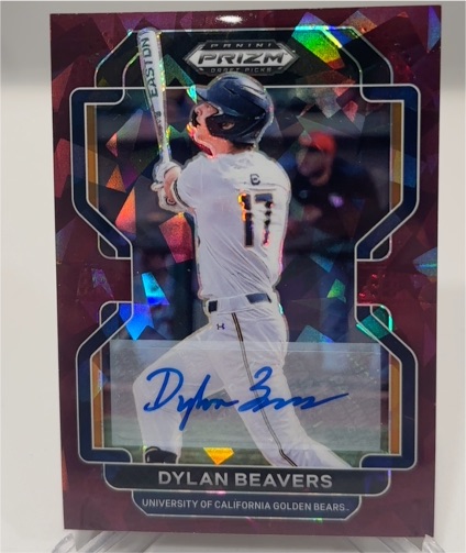 2022 Panini Prizm Draft Picks #PDP33 Dylan Beavers — front