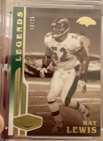 2020 Panini Plates & Patches Legends #10/25 Ray Lewis — front