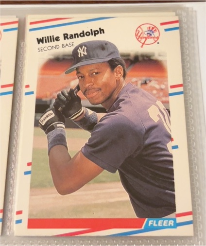 1988 Fleer #218 Willie Randolph — front