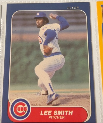 1986 Fleer #380 Lee Smith — front