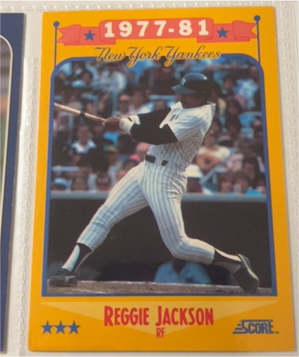 1988 Score #502 Reggie Jackson — front
