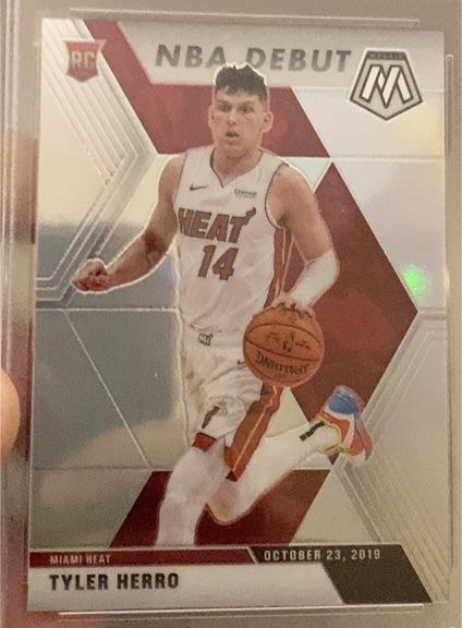 2019-20 Panini Mosaic #280 Tyler Herro NBA Debut Rookie Card — front