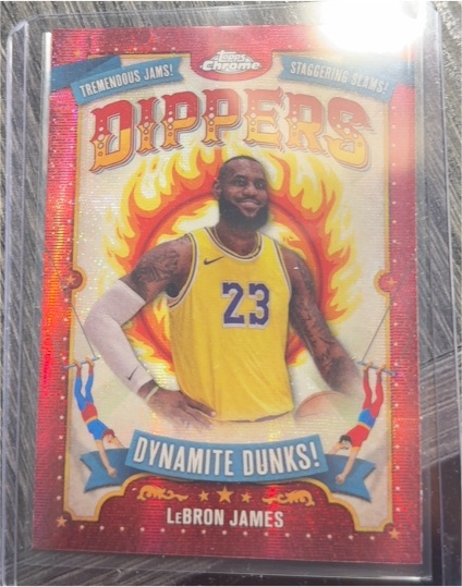 2024-25 Topps Chrome Dippers #D5 LeBron James — front