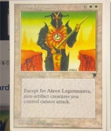 1994 Magic: The Gathering Akron Legionnaire — front