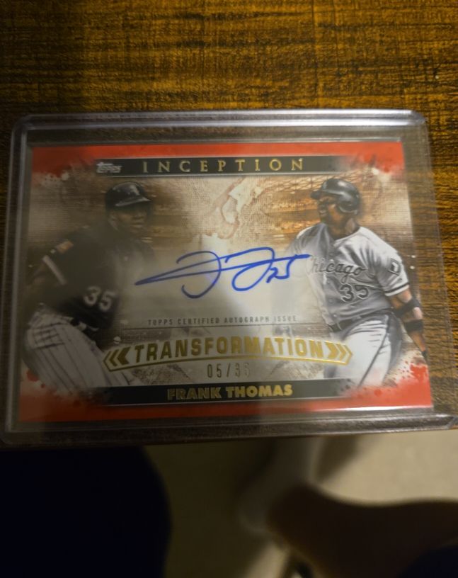2024 Topps Inception Transformation Auto Frank Thomas — front