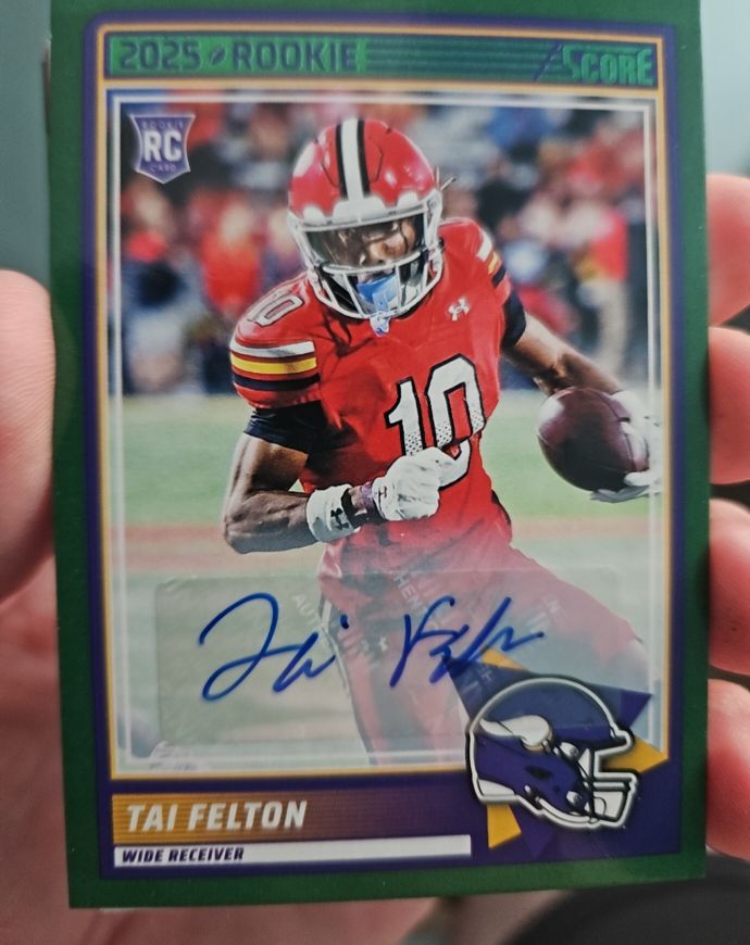 2025 Panini Score #60 Tai Felton — front