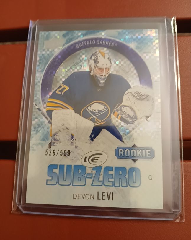 2023-24 Upper Deck Ice Sub-Zero #SZ-64 Devon Levi Rookie — front