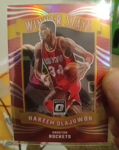 2023-24 Panini Donruss Optic #12 Hakeem Olajuwon Winner Stays — front