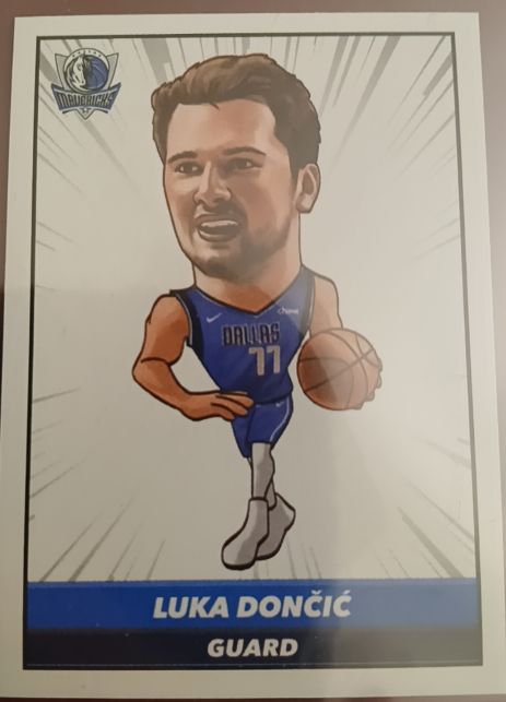 2021-22 Panini Sticker & Card Collection Big Head Luka Dončić — front