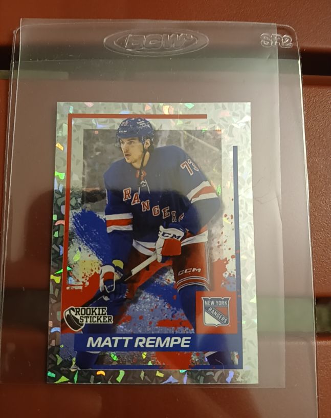 2024-25 Topps NHL Sticker #SR2 Matt Rempe — front