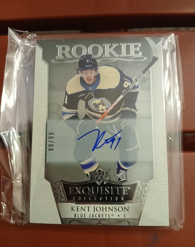2022-23 Upper Deck Exquisite Collection Rookie #R-31 Kent Johnson — front