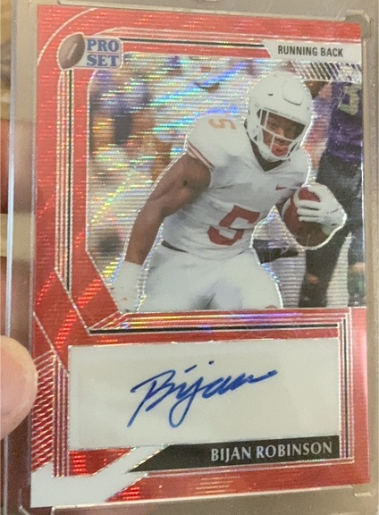 2022 Leaf Pro Set #PA-BR1 Bijan Robinson — front