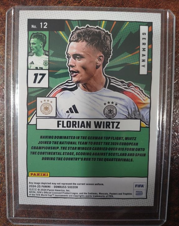 2024-25 Panini Donruss FIFA Net Marvels #12 Florian Wirtz — front