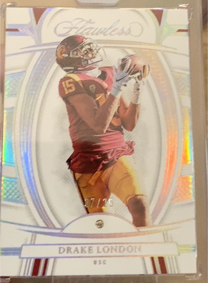 2023 Panini Flawless #85 Drake London — front