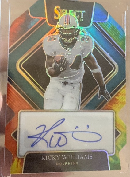 2021 Panini Select Signatures Ricky Williams — front
