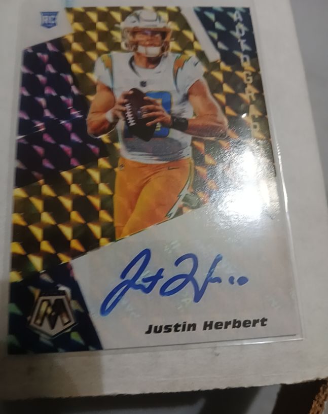 2020 Panini Mosaic #RA- Justin Herbert — front