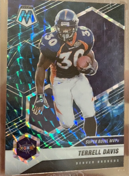 2021 Panini Mosaic #296 Terrell Davis Super Bowl MVPs — front