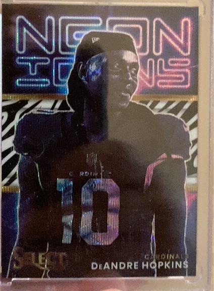 2022 Panini Select #NI-9 DeAndre Hopkins Neon Icons — front