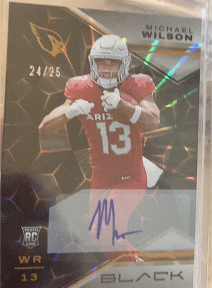 2023 Panini Black #64 Michael Wilson — front