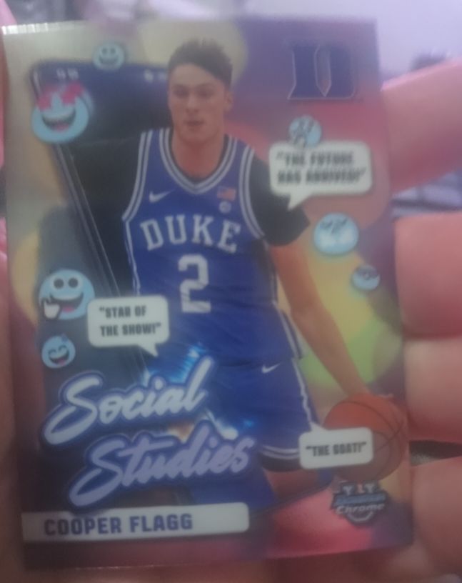 2024-25 Bowman University Chrome #SS-1 Cooper Flagg — front