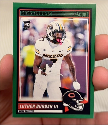 2025 Panini Score #18 Luther Burden III Rookie Card — front