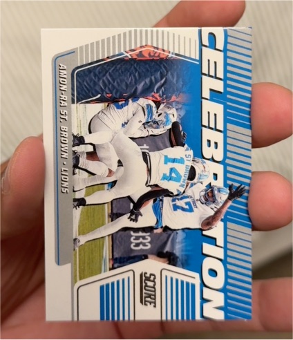 2025 Panini Score Celebration #C-AST Amon-Ra St. Brown — front