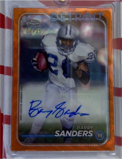 2024 Topps Chrome #BA-BSA Barry Sanders — front