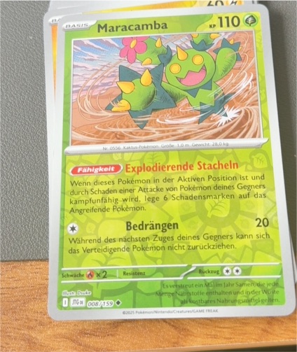 2025 Pokémon Journey Together #008 Maracamba — front