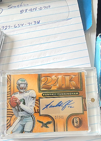2022 Panini Gold Standard 24K Randall Cunningham — front