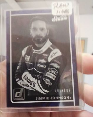 2018 Panini Donruss NASCAR Racing Studio #S1 Jimmie Johnson — front
