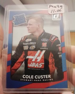 2018 Donruss Racing #28 Cole Custer Rated Rookie — front