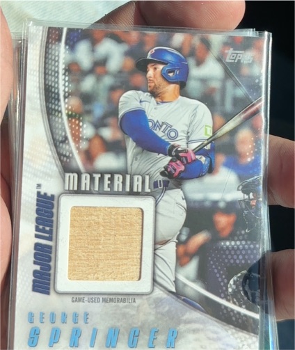 2025 Topps Series 1 Major League Material #MLM-GS George Springer — front