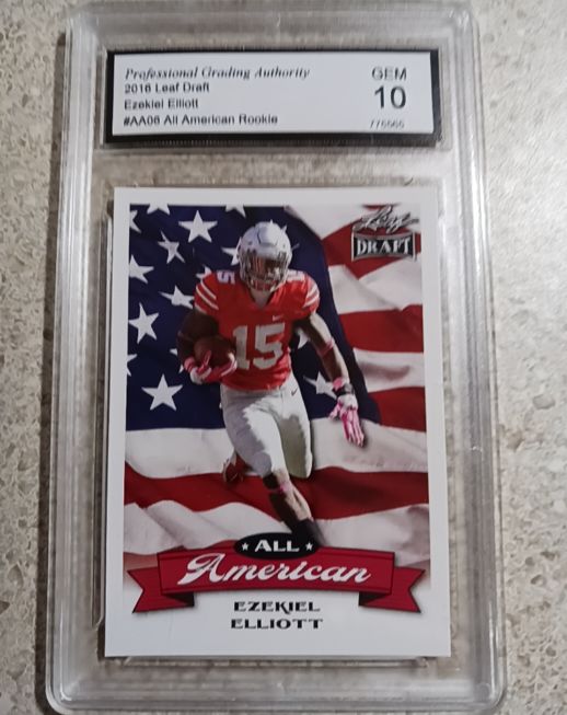 2016 Leaf Draft #AA-06 Ezekiel Elliott All American Rookie — front