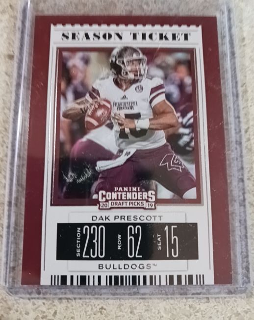 2019 Panini Contenders Draft Picks #25 Dak Prescott — front