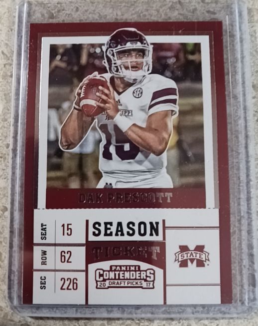 2017 Panini Contenders Draft Picks #22 Dak Prescott — front
