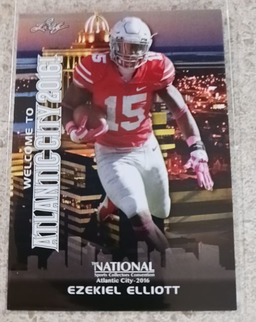 2016 Leaf The National Welcome to Atlantic City 2016 #Ezekiel Elliott — front